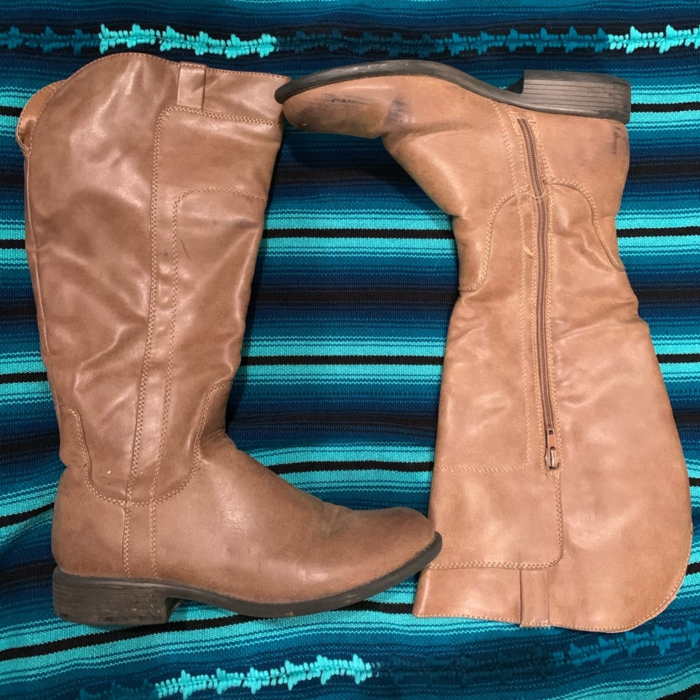 Unr8ed Camel tall boots